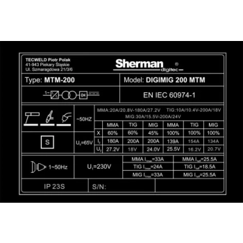 Sherman DIGIMIG 200 MTM